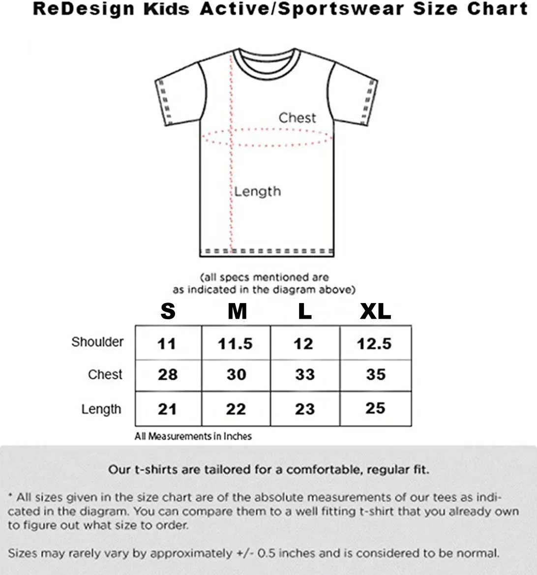 Redesign Boys Perfomance Tshirt (Heather Blue Raglan)