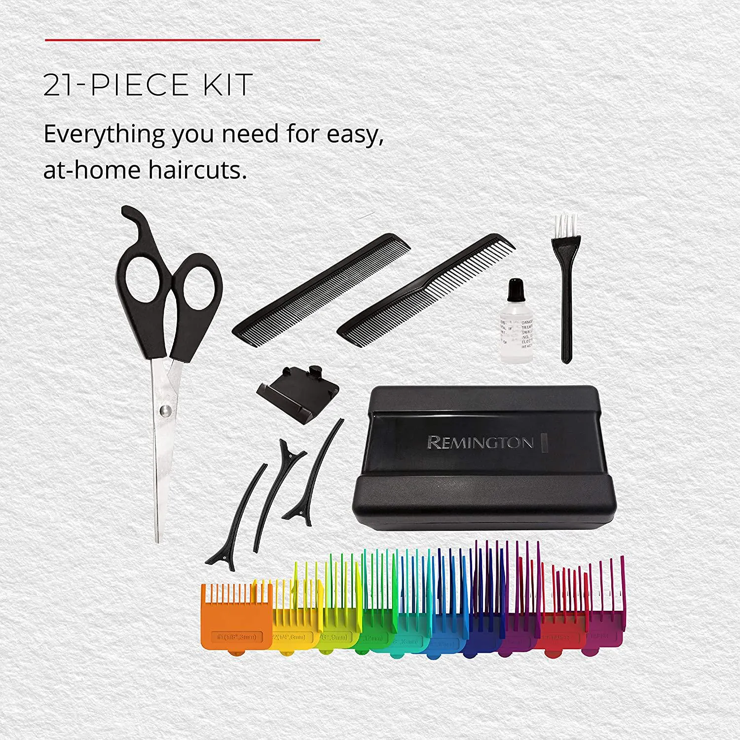 Remington Kids Haircut Kit With Color Combs, 1count
