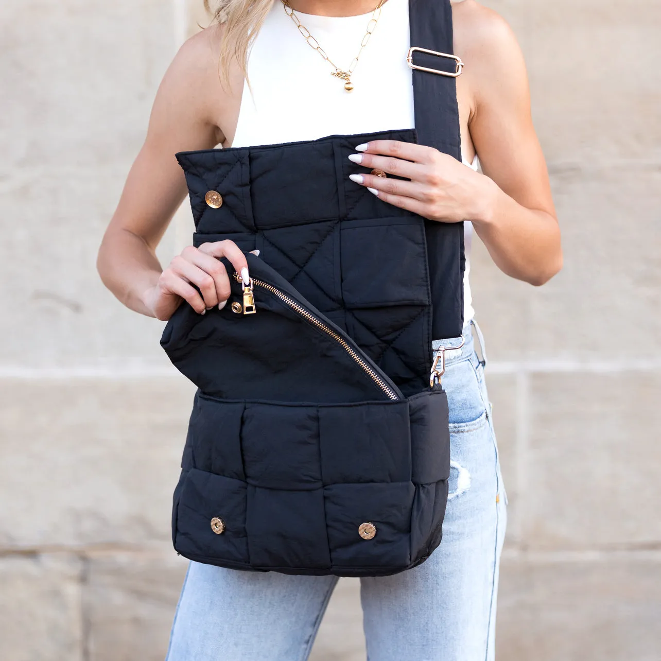 Romy Foldover Puffer Crossbody