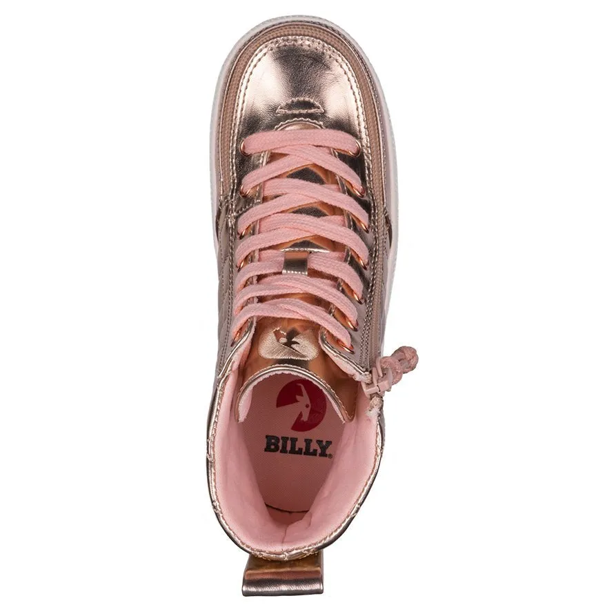 Rose Gold BILLY Quilt High Tops