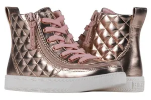 Rose Gold BILLY Quilt High Tops