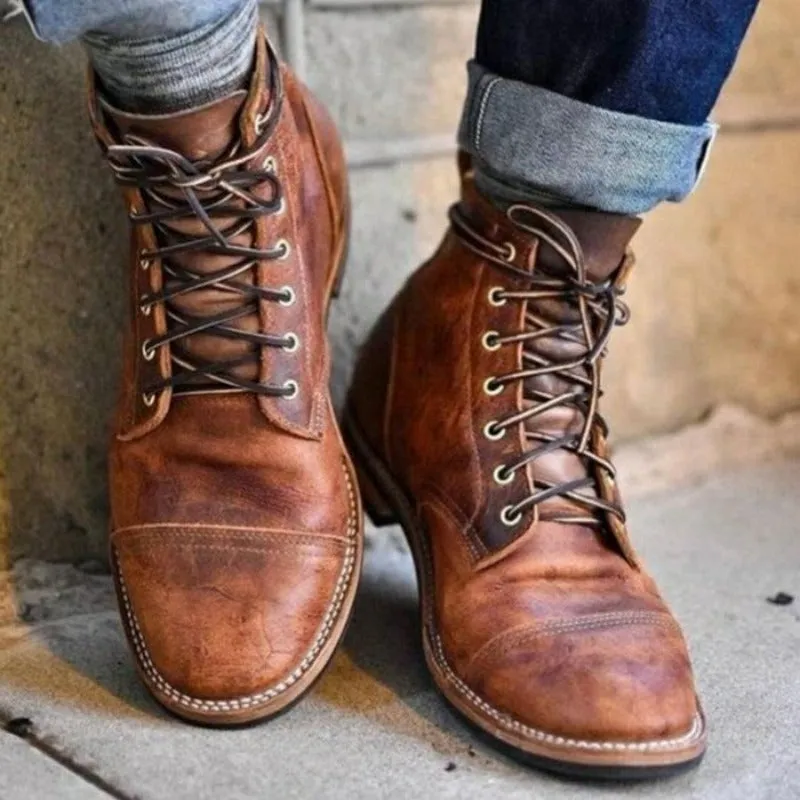 RuggedStride Lederstiefel für Männer