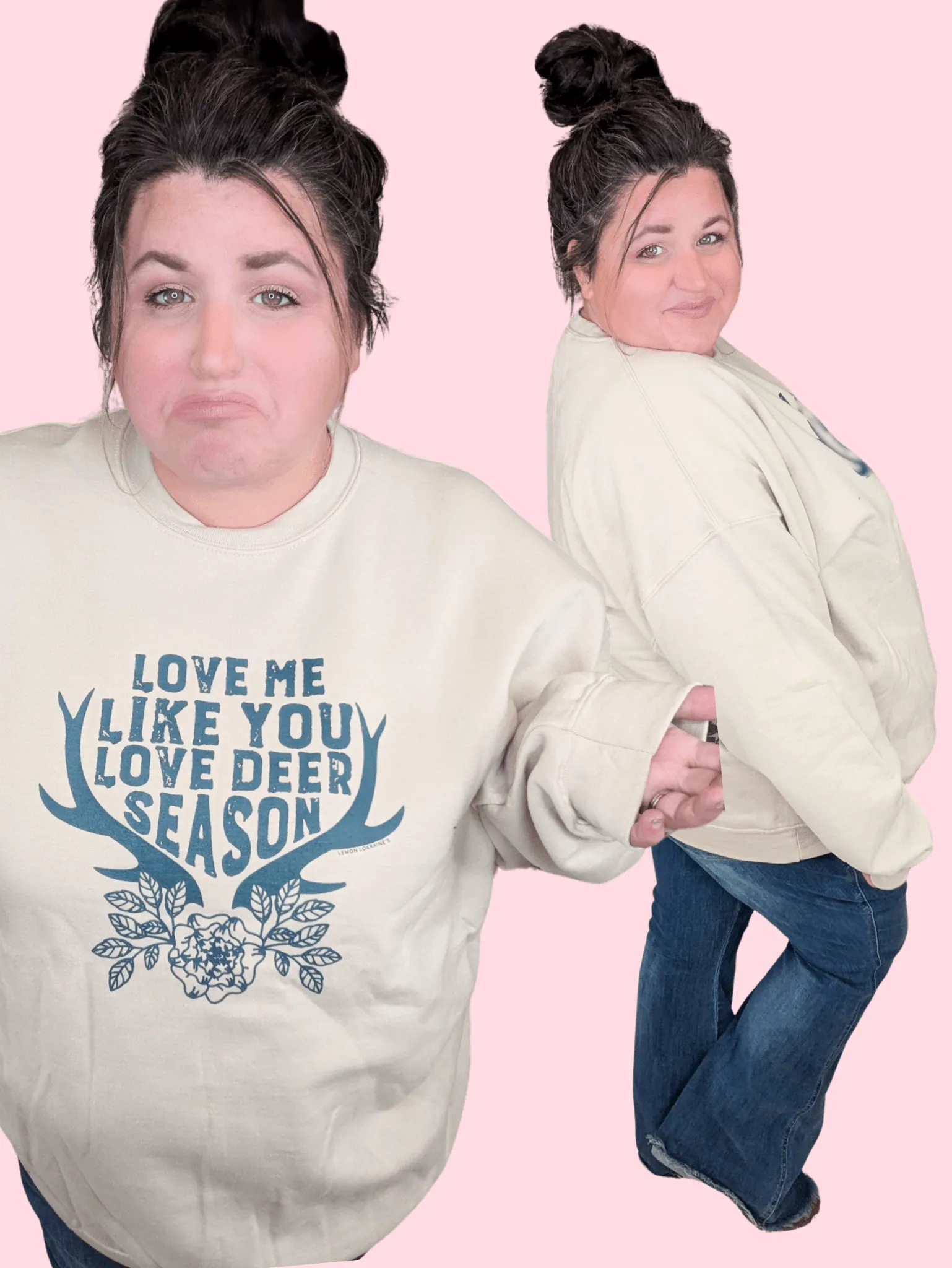 SALE- Like Deer Season Crewneck Pullover