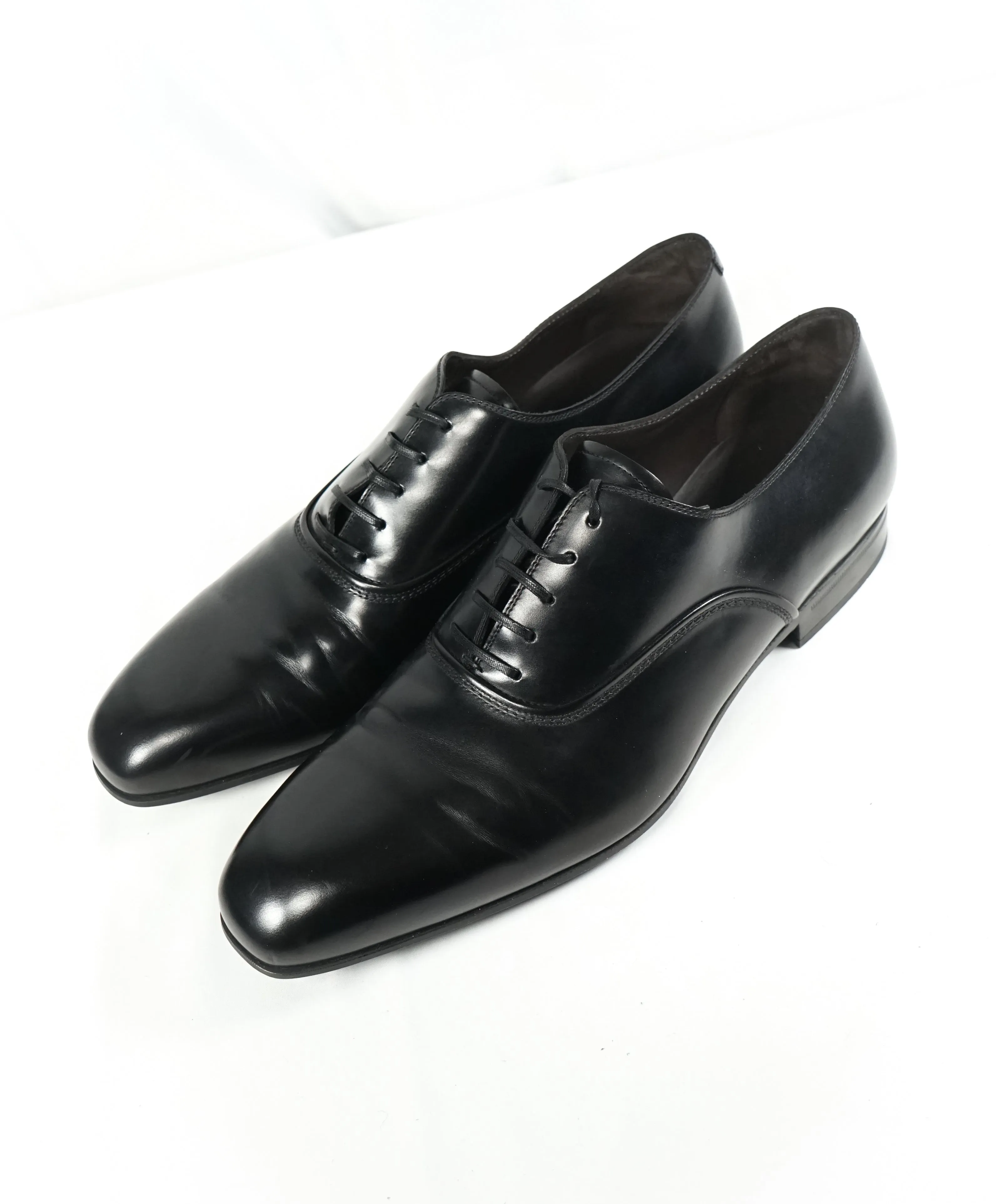 SALVATORE FERRAGAMO - “Dunn” Fedele style Black Oxford W Rubber Sole - 10 EE