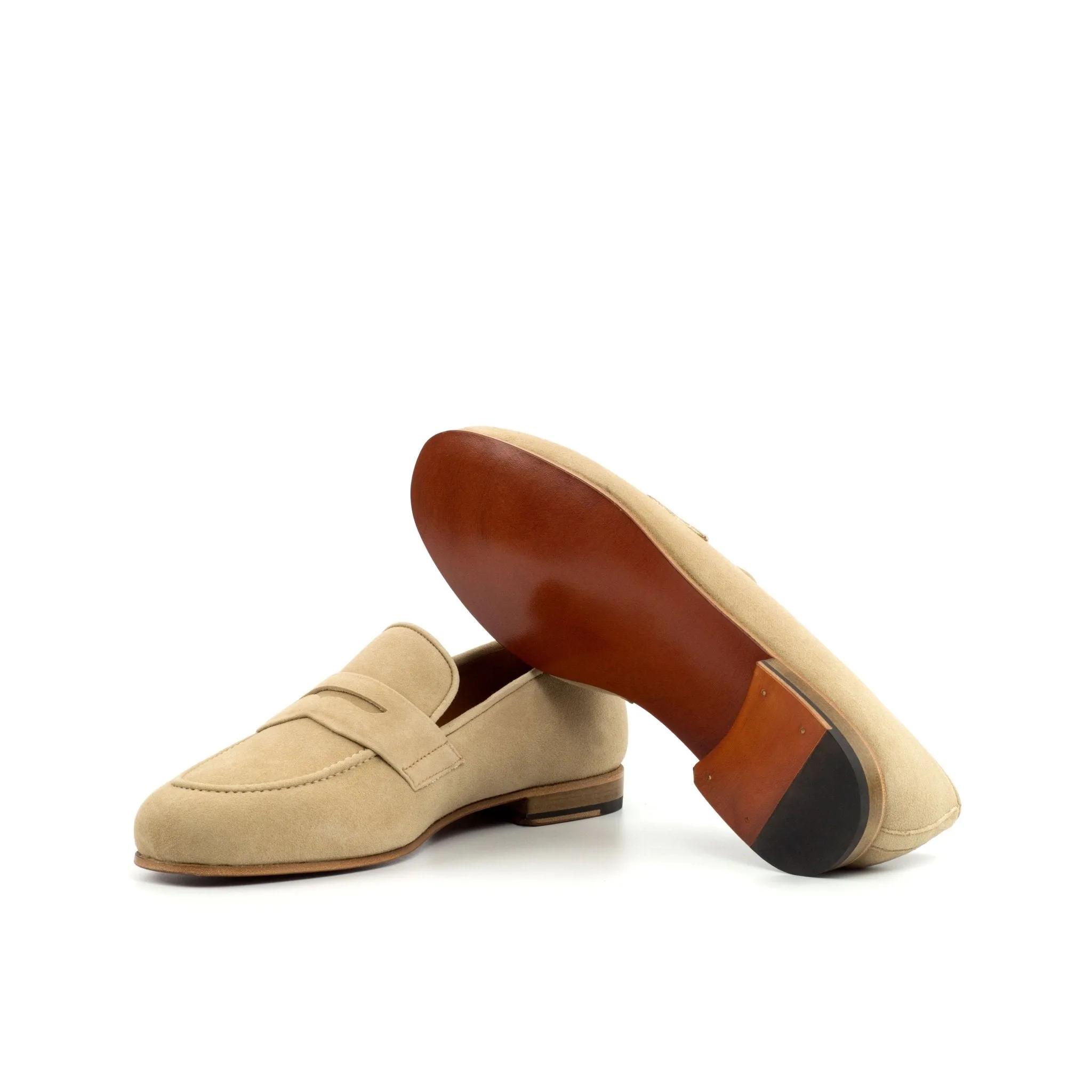 Santiago Slipper in Camel Suede