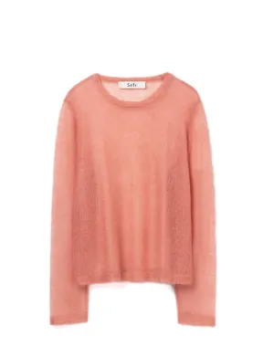SÉFR LES SWEATER ROSE SHEER MOHAIR