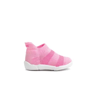 Snuggies Mesh Kid Pink Sole White