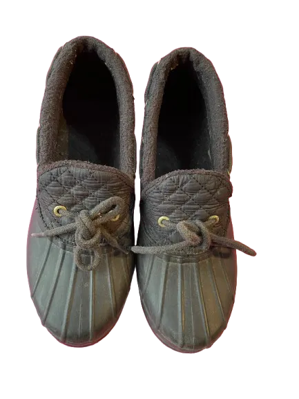 Sperry Top Sider Black Waterproof Rubber Shoe