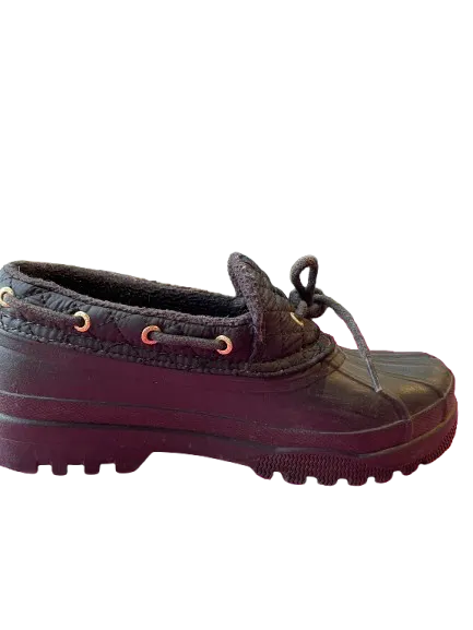 Sperry Top Sider Black Waterproof Rubber Shoe