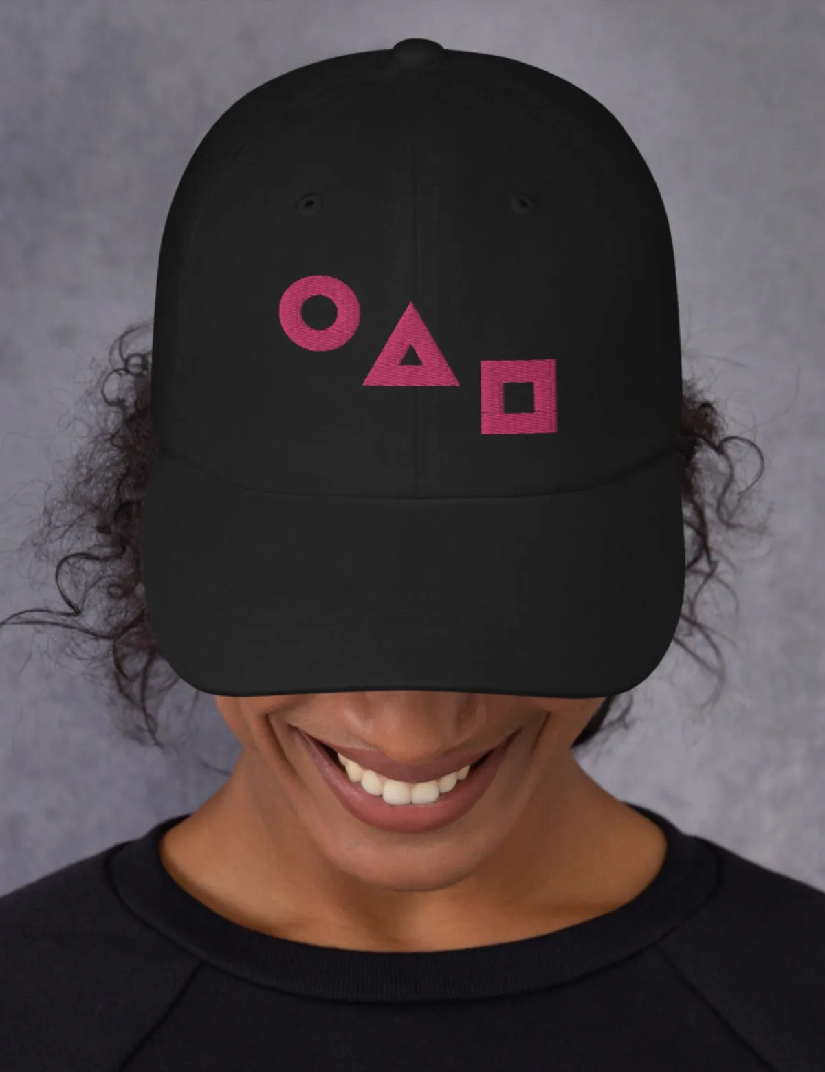 Squid Game Logos Dad Hat [Black]