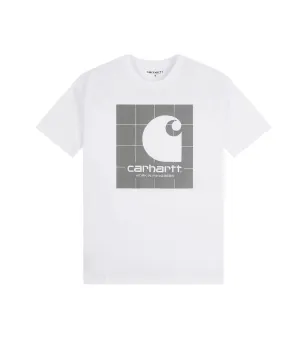 S/S Reflective Square T-Shirt - White/Reflective Grey