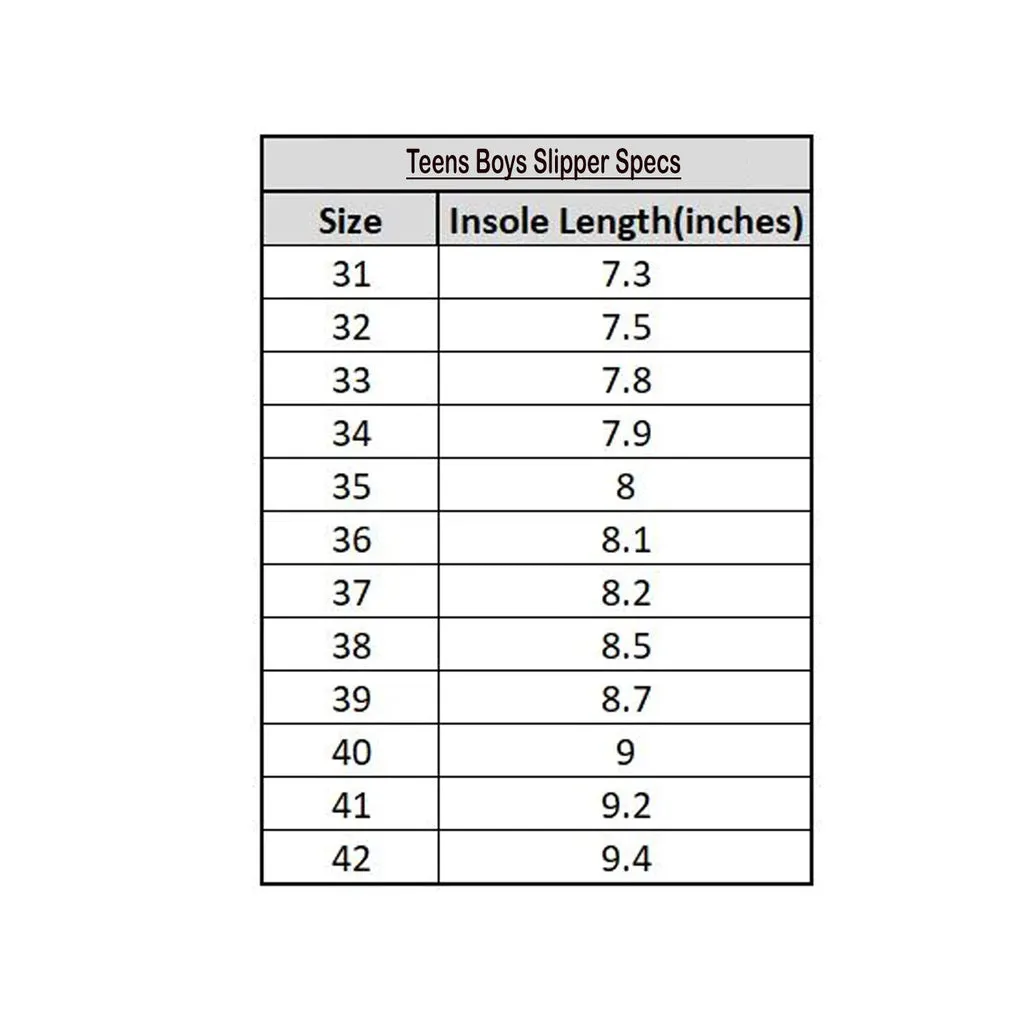 Teens Boys Slides 11-93-GREY