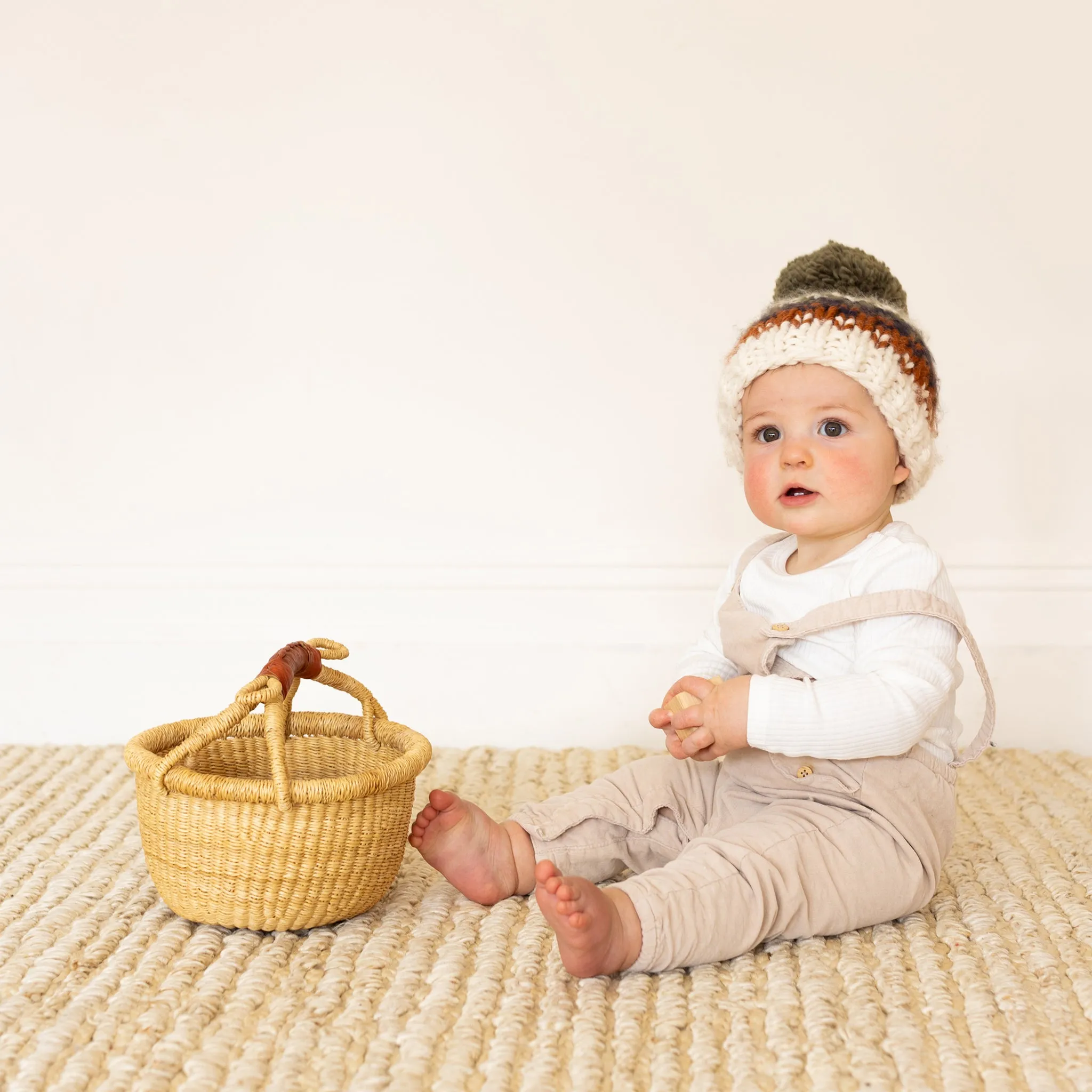 The Will Stripe Toque - Olive - KIDS