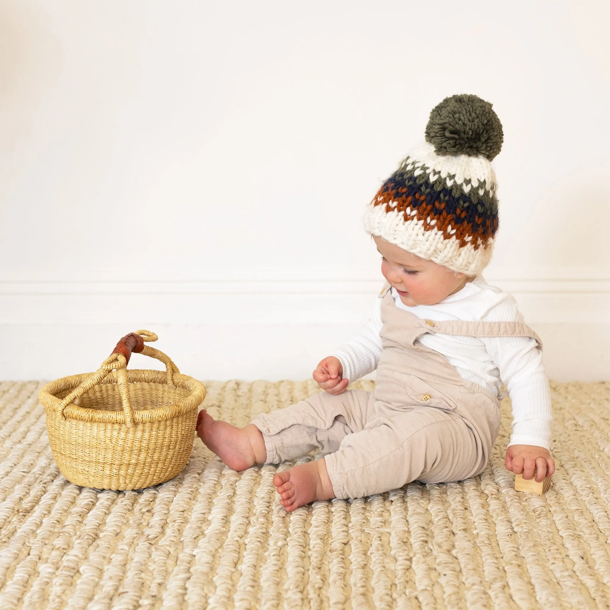 The Will Stripe Toque - Olive - KIDS