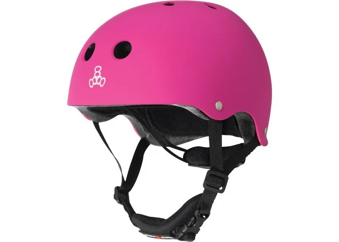 Triple 8 Lil 8 Kids' Helmet Neon Pink Rubber