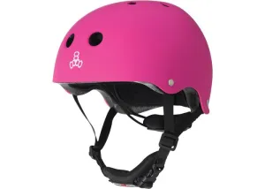 Triple 8 Lil 8 Kids' Helmet Neon Pink Rubber