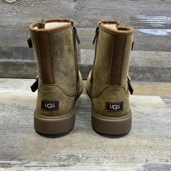 UGG Kids Brown Walnut Ankle Boots Size 4.