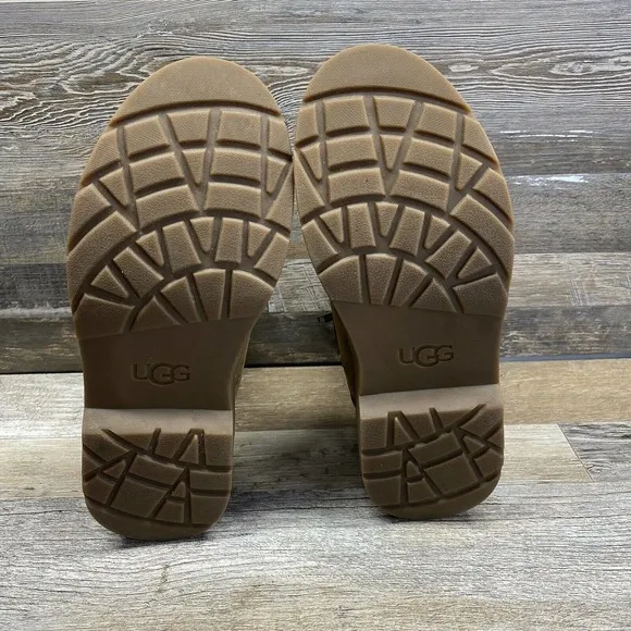 UGG Kids Brown Walnut Ankle Boots Size 4.