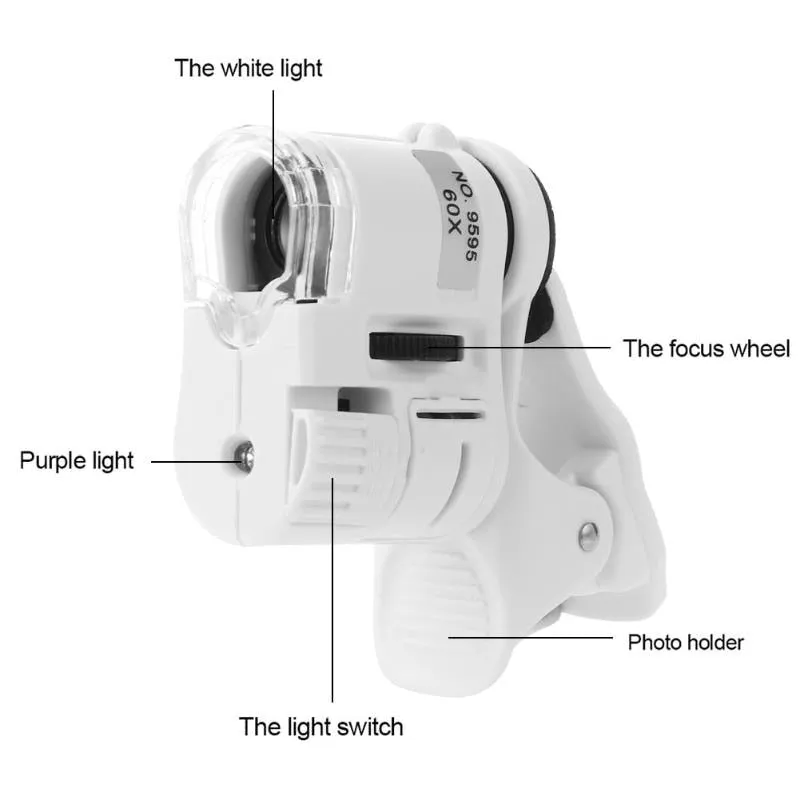 Universal 60X Microscope LED Lens