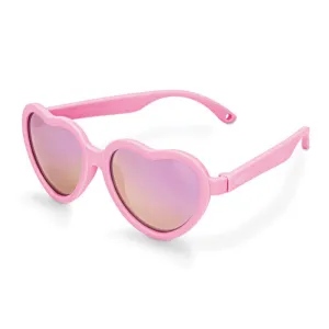 Urban Xplorer- Peachy Pink Heart Sunglasses