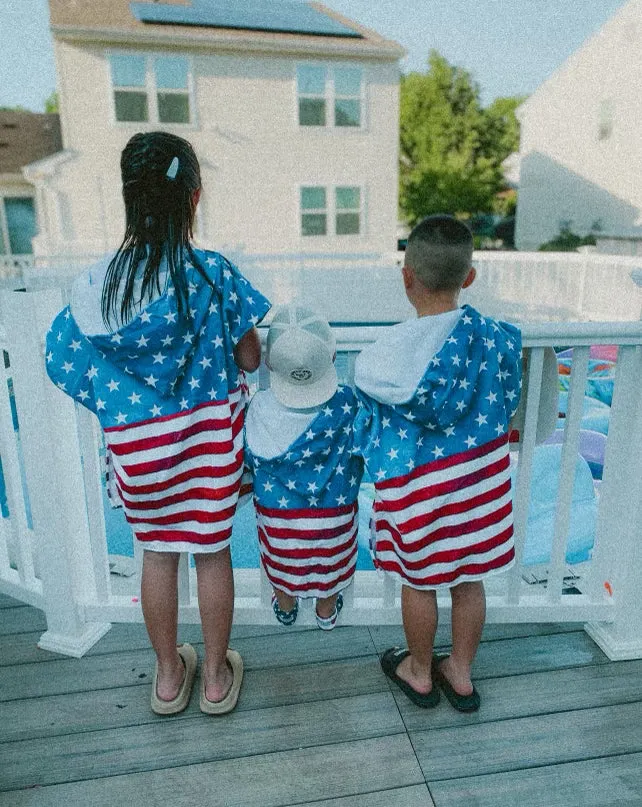 USA Hooded Towel/ Poncho