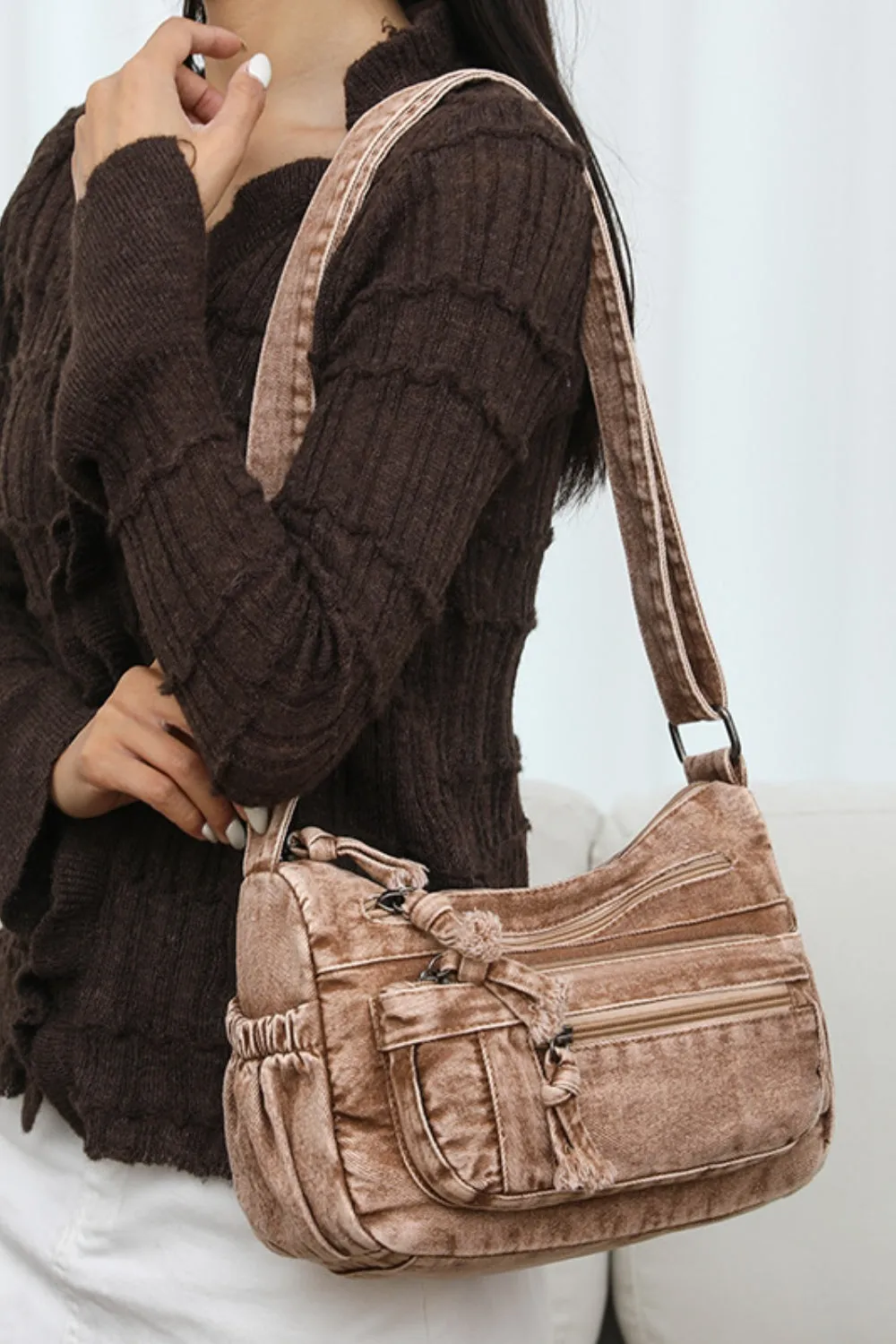 Vintage Blues Crossbody Bag