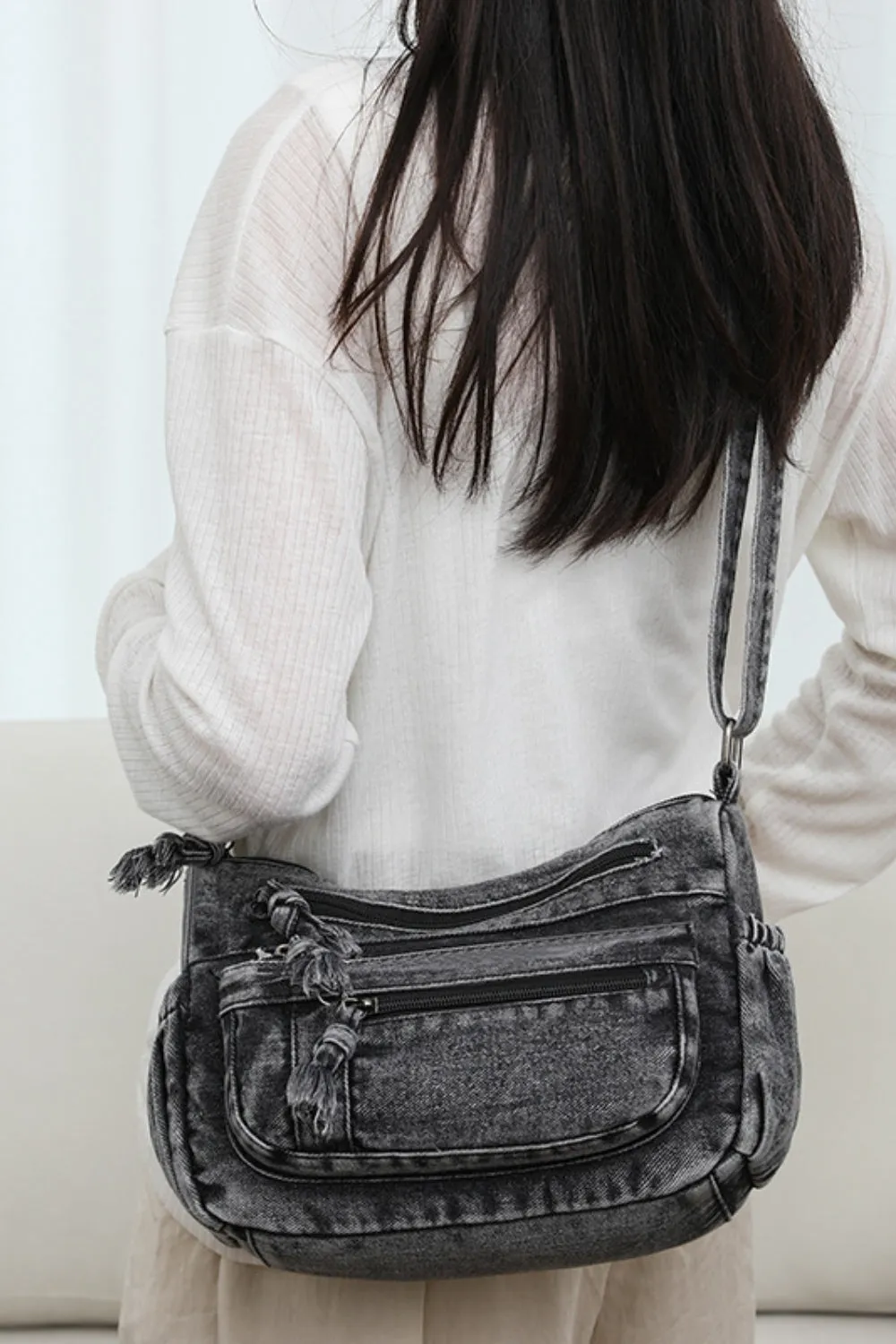 Vintage Blues Crossbody Bag