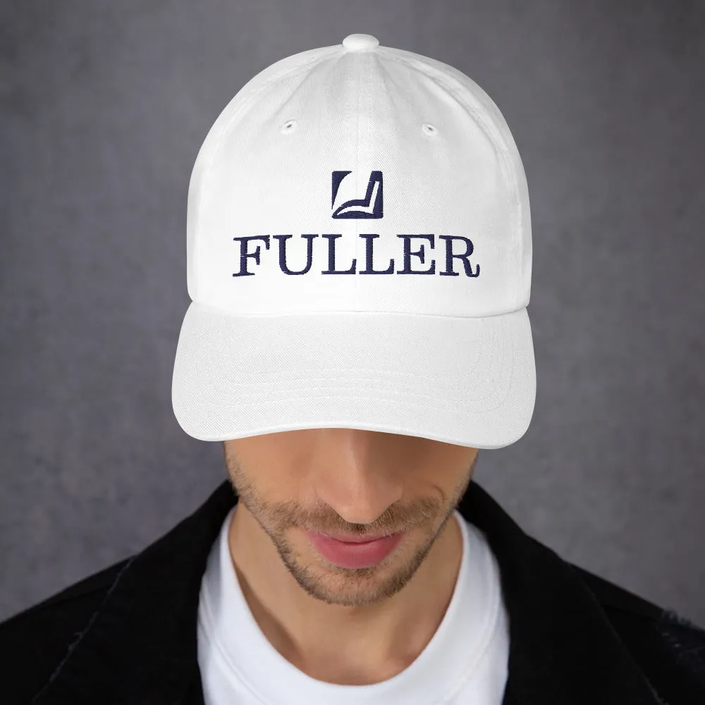 White Embroidered Dad Hat
