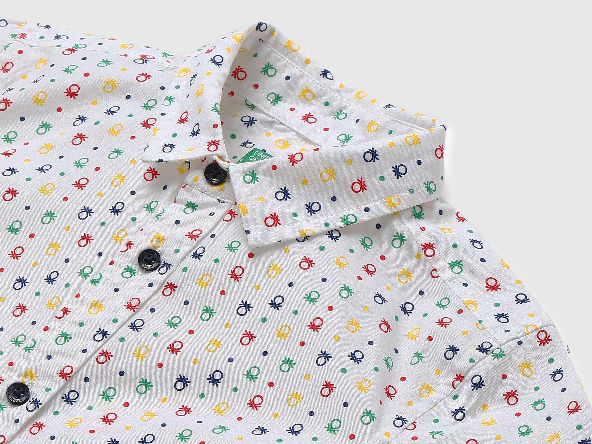 White Printed Shirt