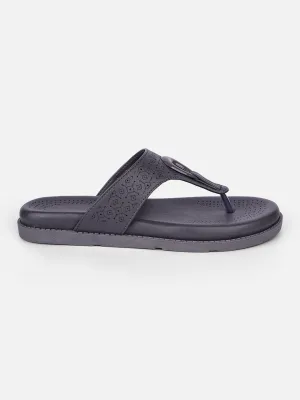 Women's Grey Thong Sandals (IU6015)