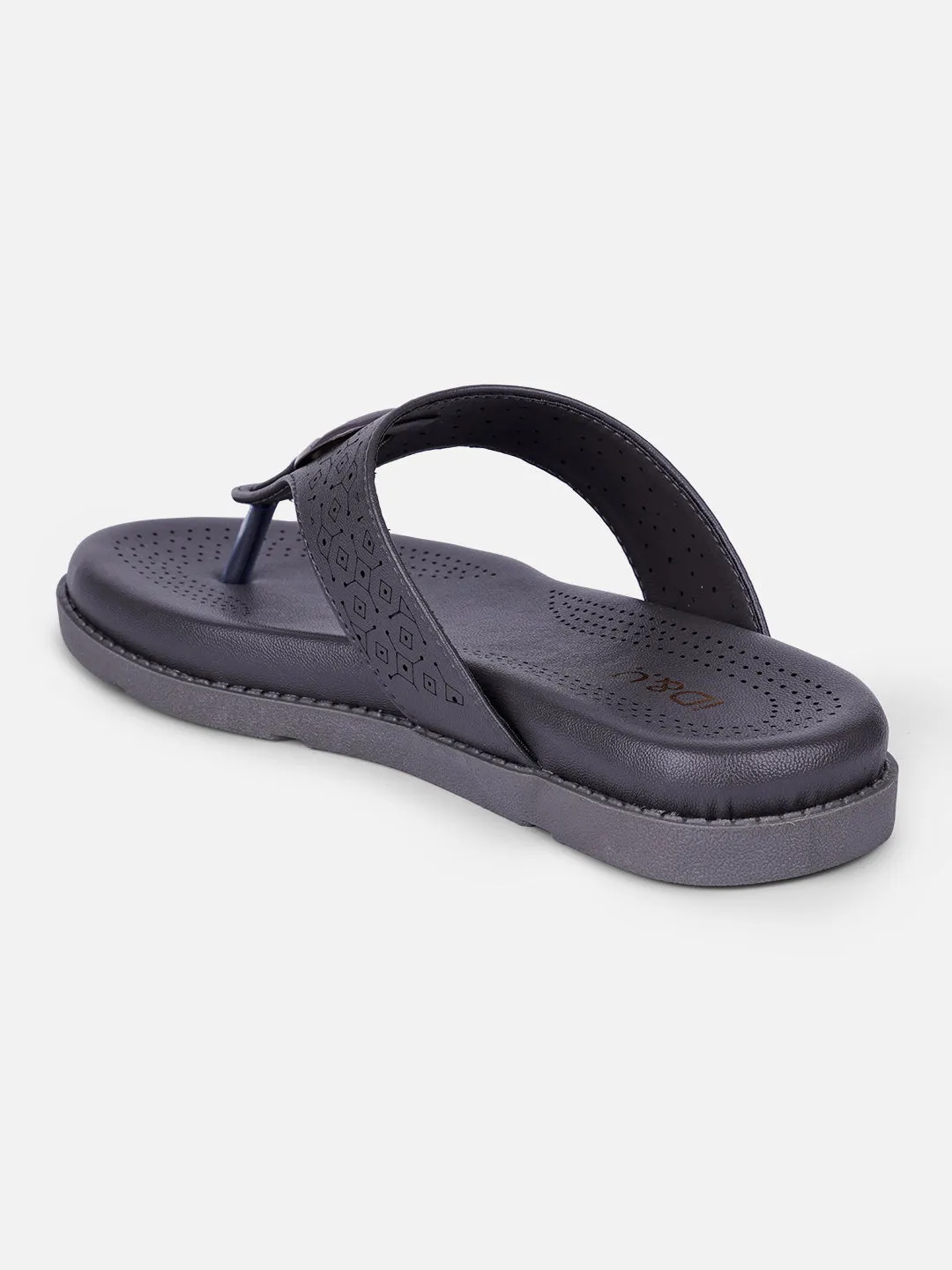 Women's Grey Thong Sandals (IU6015)