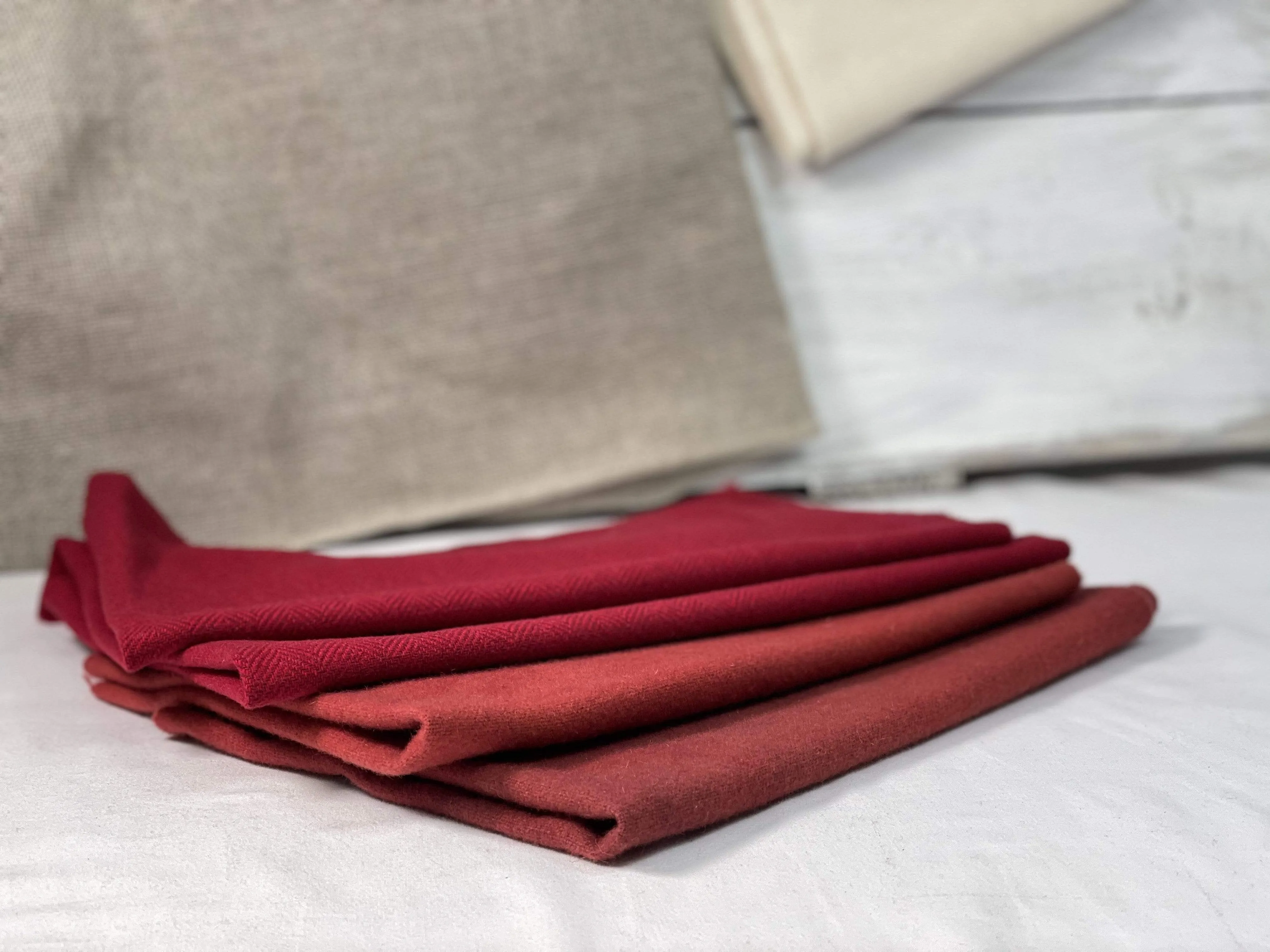 Wool Cloth - $14 Swatch Red
