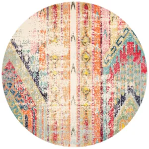 Wooler Performance Southwestern Rug Bungalow Rose Rug Size: Round 9'