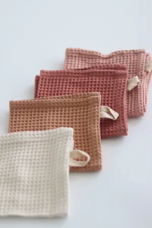 Woven Linen & Cotton Dish Cloths Set of 4