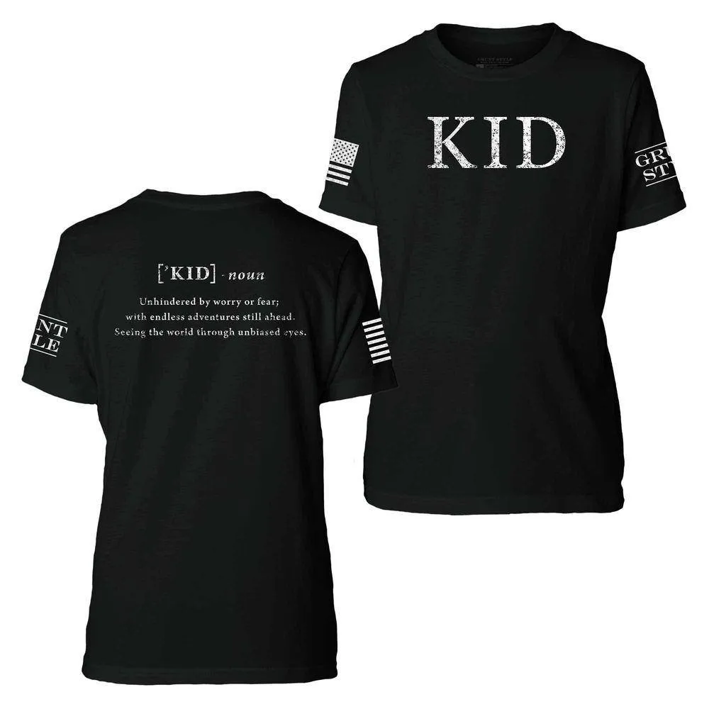 Youth Kid Defined T-Shirt - Black
